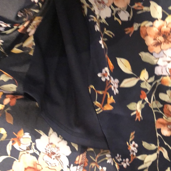 Lulu’s NWT My Favorite Day Navy Blue Floral Print Tulip Skirt Midi Dress 🌸💙 - Picture 8 of 12
